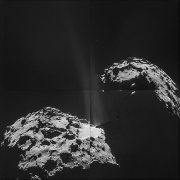Биполярная комета испускает джеты